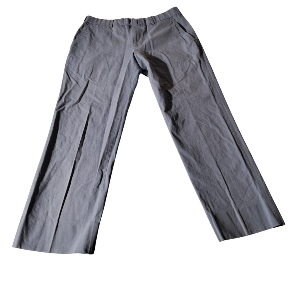 Brooks Brothers Fitzgerald Dress Pants Men's 34x30  (32" x 28") Blue- Issues